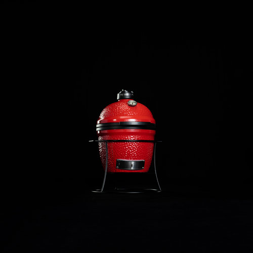Kamado Joe Joe Jr 13.5inch Portable Charcoal Grill in Red & Reviews
